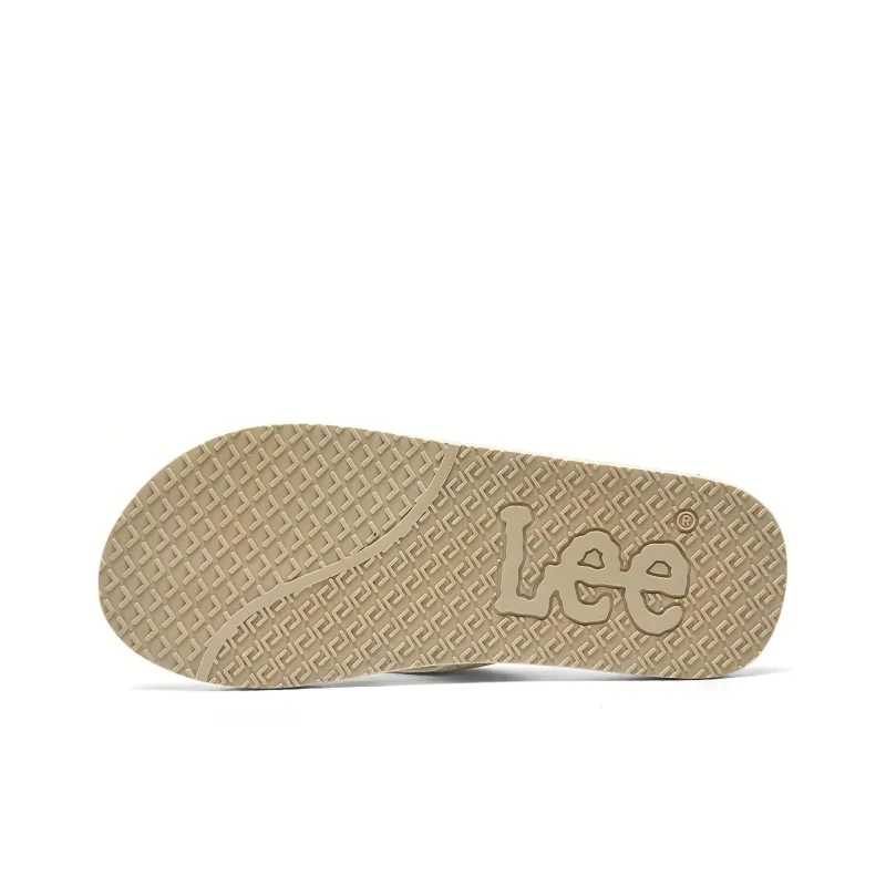 Lee EVA Rubber Sole Stitching Graffiti Odor Resistant Abrasion Resistant Slip Resistant Quick Dry Flip Flops Men's Red-11