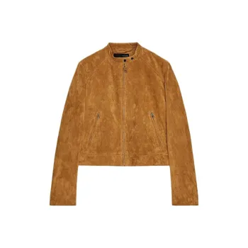 ZARA Leather Jacket Women's Tan