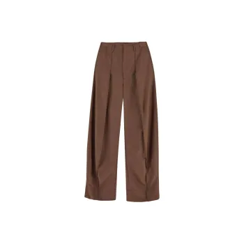 Lemaire Curved Leg Mid-Waist Tailored Trousers