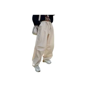 NANING9 Casual Pants Women's Beige Apricot