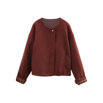 A Paradise For Awakening Coat Women's Burgundy