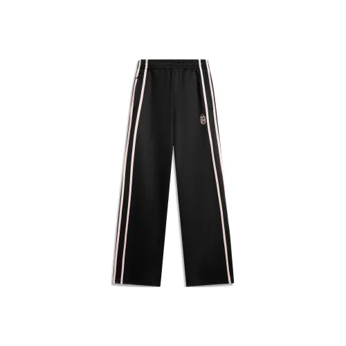 LiNing Sports Lifestyle Collection Sports Fashion Collection Casual Pants Women's Black/Light Blush Pink