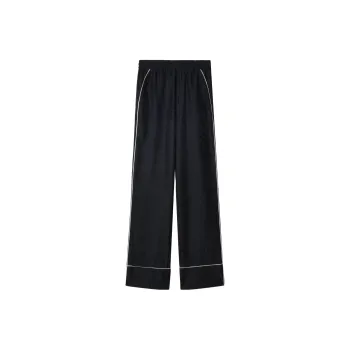 OFF WHITE High Waist Straight Leg Trousers