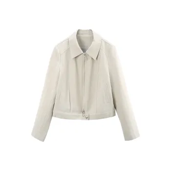 A Paradise For Awakening Cropped Coat Women's Pea Green