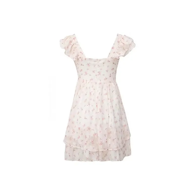 Qiuerle Short Sleeved Dress Women's-8