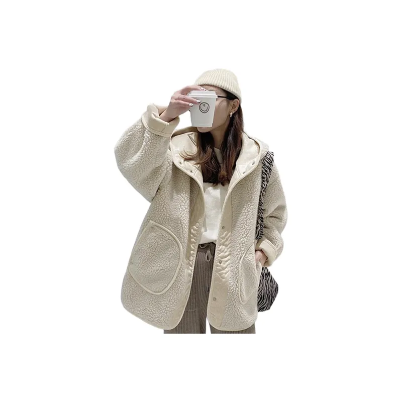 Tonlion Velvet feel Coat Women's Dark Ivory-0