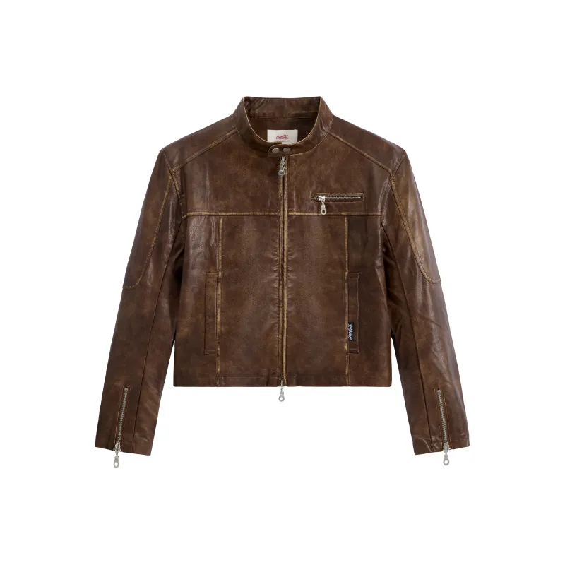 Coca-Cola Leather Jacket Women's-3