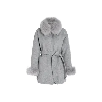 AUI Velvet feel Coat Women's Gray
