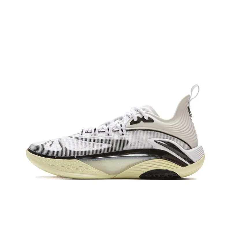 LiNing BadFive Abrasion Resistant Slip Resistant Low Top Basketball Shoes Men's White-0