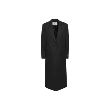 ARITZIA Babaton Empower Coat Wool Tweed Coats Women's BLACK/Black