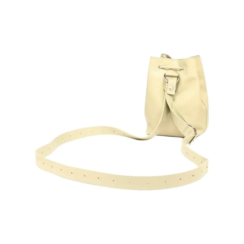 JIL SANDER Leather Shoulder Bag, Crossbody Bag Medium Size Men's Beige-3