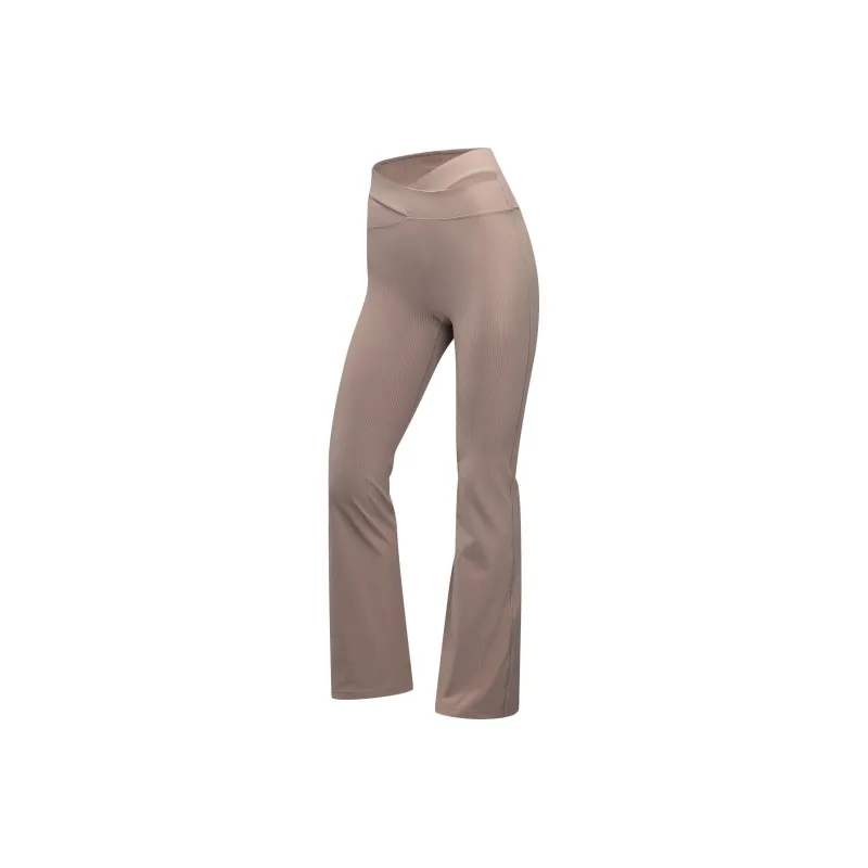 Nike ZenvyDri-Fit RIB Casual Pants Women's Ferret Brown/Black/White-0