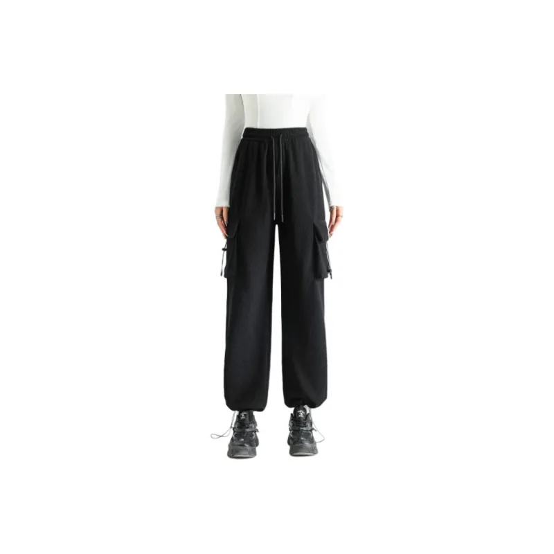 FAWENXIANGZI Casual Pants Women's Black-0