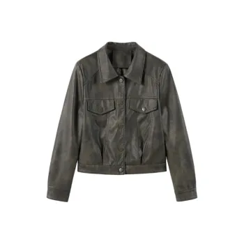 Yi Mengyuan Leather Jacket Women's