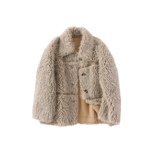 XIANGYING Velvet feel Coat Women's Sage Green