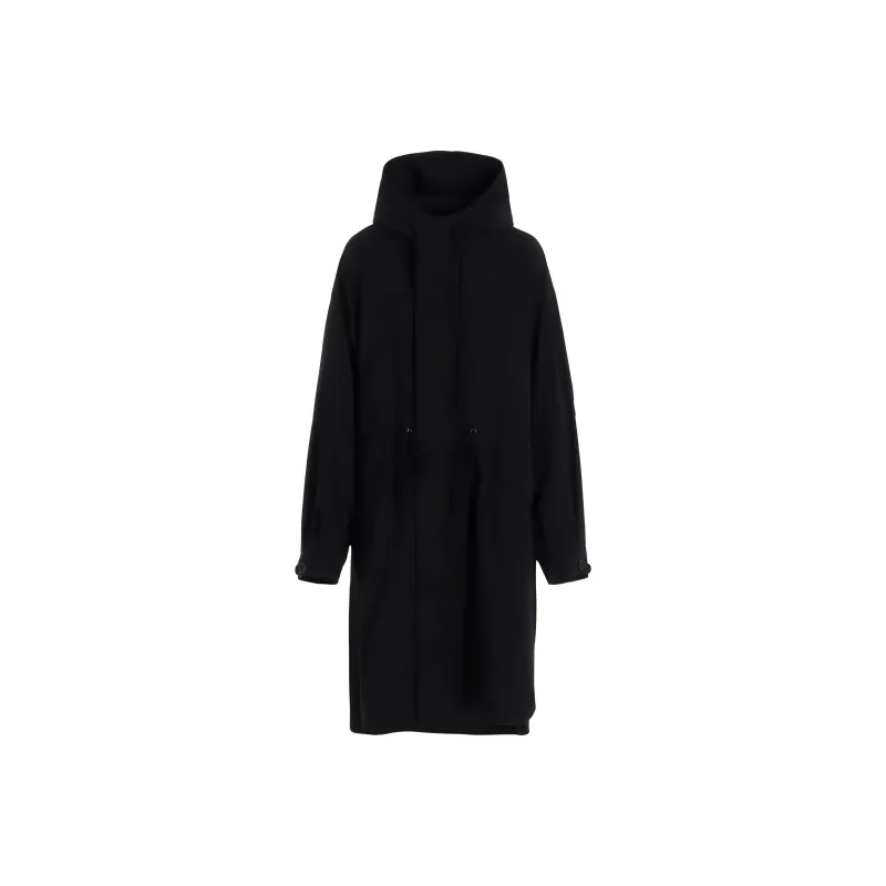 Yohji Yamamoto Femme SS25 Coats Women's Black-0