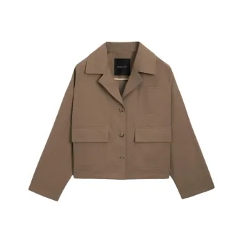 Massimo Dutti Trench Coat Women's Brown Green