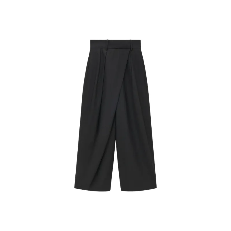 LOEWE Cropped Wrap Trousers 'Black'-0