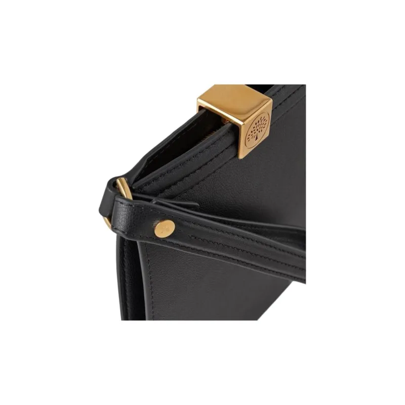 Mulberry Calfskin Clutch Medium Size Men's Black-1