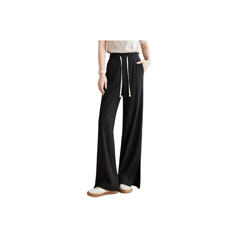 Mo Han Yi Mei Casual Pants Women's Black-0