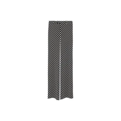 SAINT LAURENT Polka dot Tailored Silk Trousers