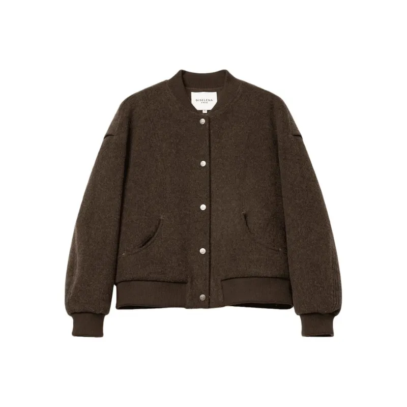 Bethine Baseball Jacket Women's Amber Brown-0