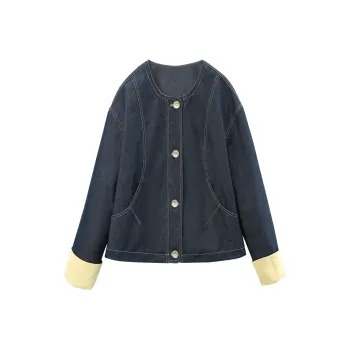 A Paradise For Awakening Denim Jacket Women's Vintage Blue