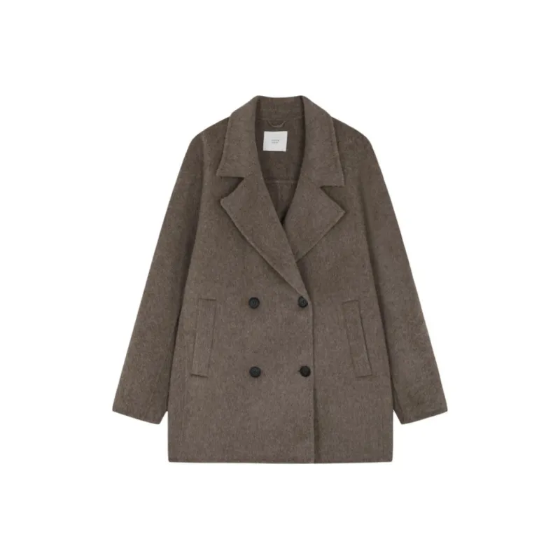 Mo Han Yi Mei Coat Women's Milk Tea Coffee-0