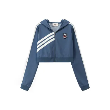 CHUU Cropped Coat Women's Marine Blue