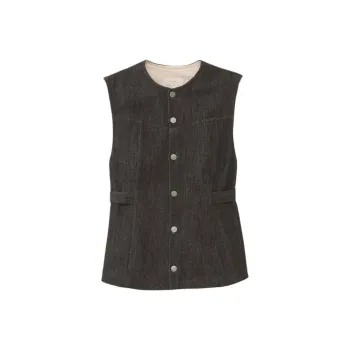 Lauren Manoogian FW24 DENIM BODICE Vest Women's Indigo