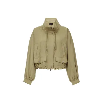 ONLY Cropped Coat Women's Aloe Vera Green