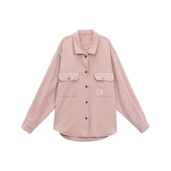 CZMO Denim Jackets Women's Pink
