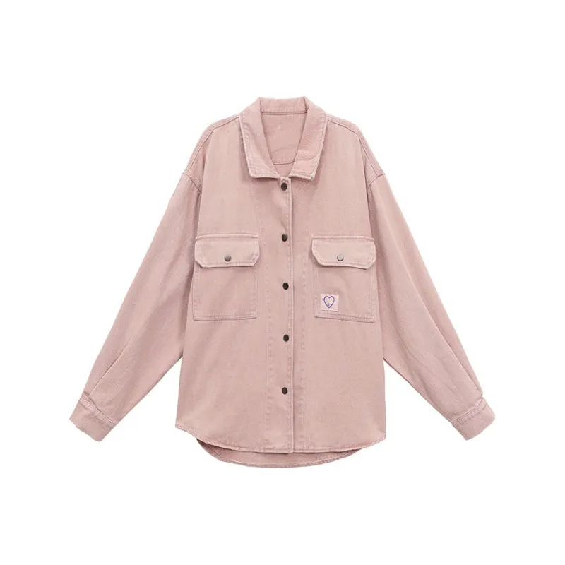 CZMO Denim Jackets Women's Pink-0