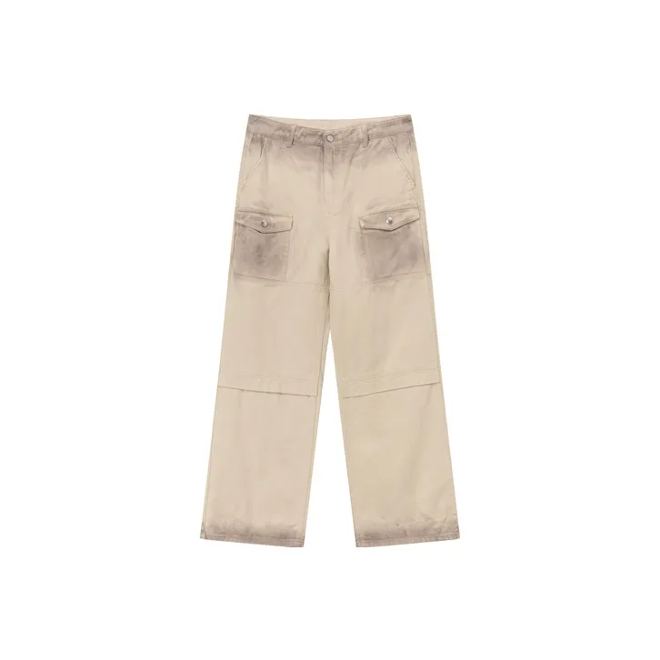 NO ONE ELSE Casual Pants Unisex Beige-0