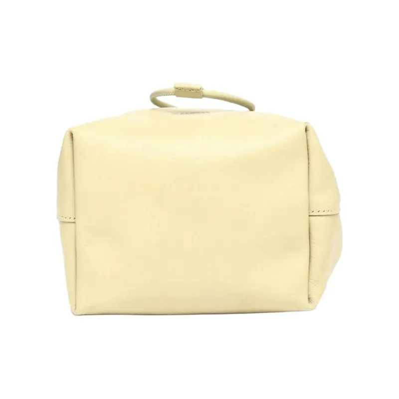 JIL SANDER Leather Shoulder Bag, Crossbody Bag Medium Size Men's Beige-4