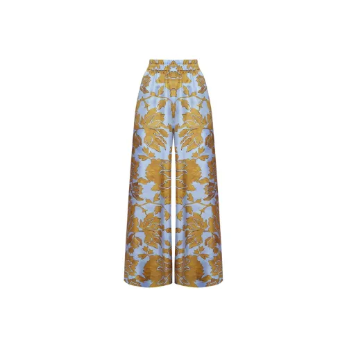 La DOUBLEJ. Floral print Silk Palazzo Pants