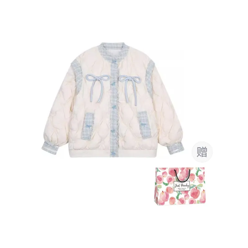 Qiuerle Puffer Jacket Women's Ecru-1