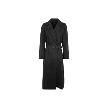 THEORY Belted Twill Trench Coat