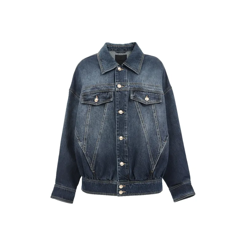 ONLY Denim Jacket Women's Washed Denim Blue-0
