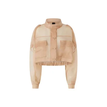 PINKO Semi Sheer Cropped Jacket