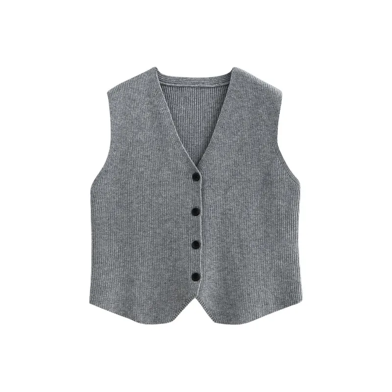 Initial Language Vest Women's Heather Gray-0