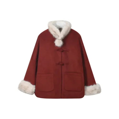 MISHOW Coats Women's Red