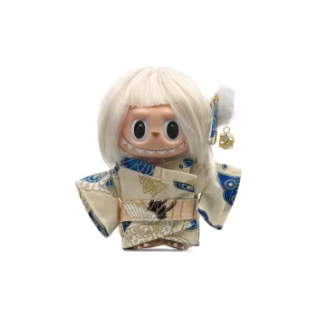 [Modified Doll] POP MART THE MONSTERS TCO Kimono Dora, Cute, Heartbeat Macaron Hang Tag Box Labubu Vinyl Height 17cm