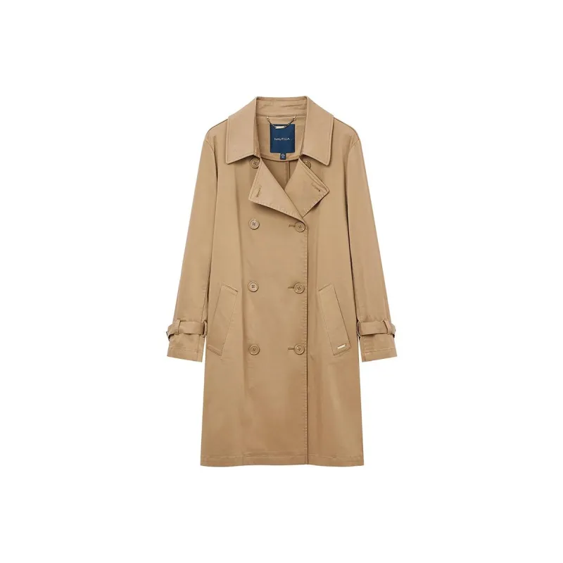 NAUTICA Trench Coat Women's Khaki-0