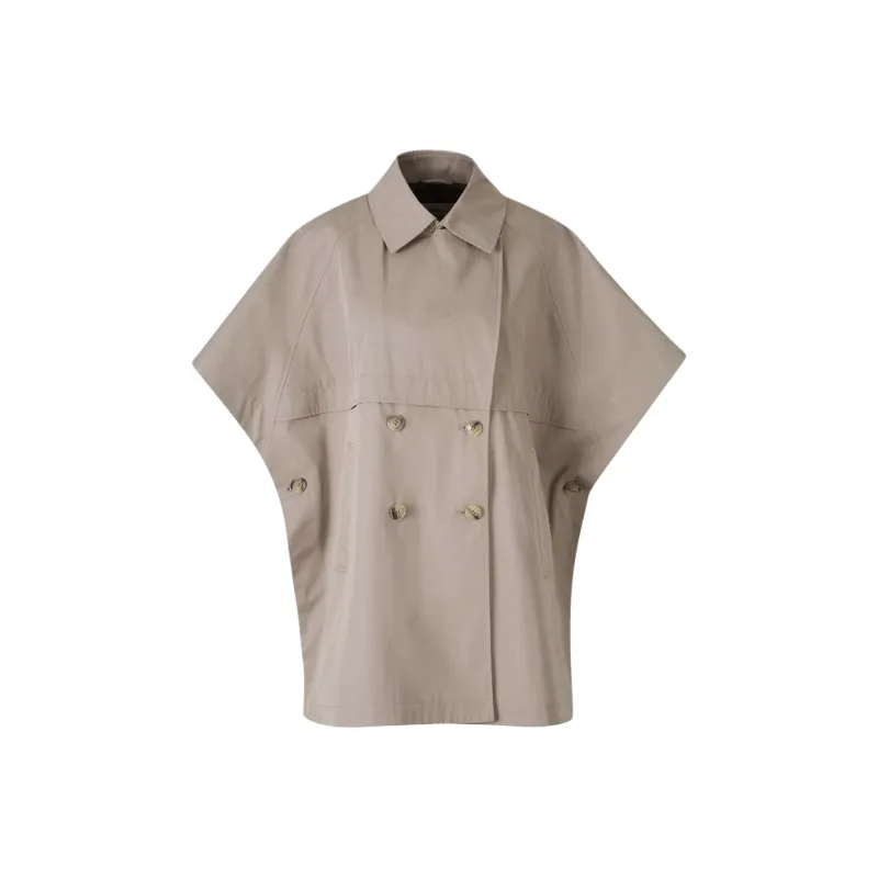 HERNO Double Breasted Trench Poncho-0