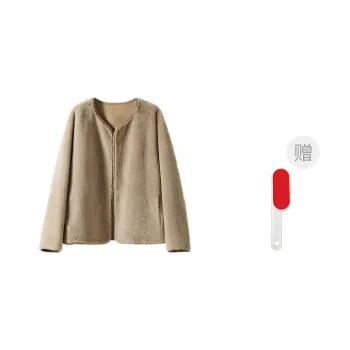 Kele Coco Velvet feel Coat Women's Beige Camel