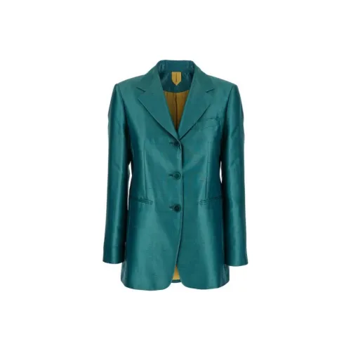 MaxMara Metallic Button Up Jacket