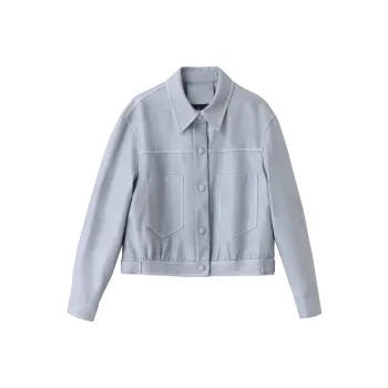 Yi Mengyuan Leather Jackets Coats Women's