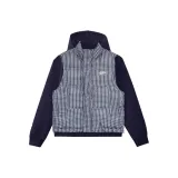 Flagship Letter Print Sweatshirt Navy Blue+Vest[Two-Piece Set]