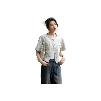 【dme】 Denim Jacket Women's Brick Gray